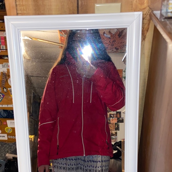 Columbia Thermal Coil Pink Hooded Winter Insulated Jacket Women's Size: L - Picture 4 of 4